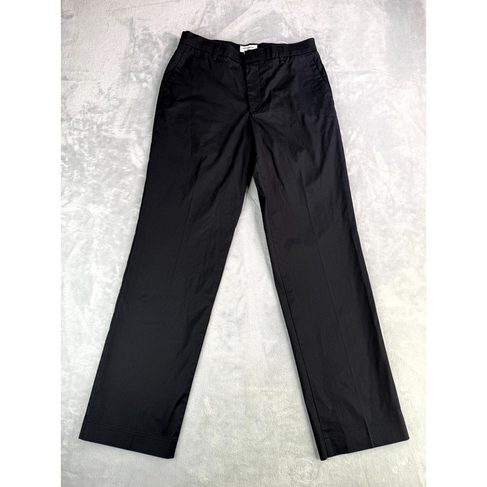 Dockers Dress Pants Mens 32x34 Black Cotton Classic Fit Straight Leg Business